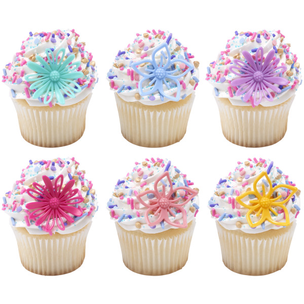 Flowers Assortment Cupcake Rings