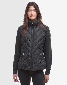 Natalia Quilted Sweatshirt Black