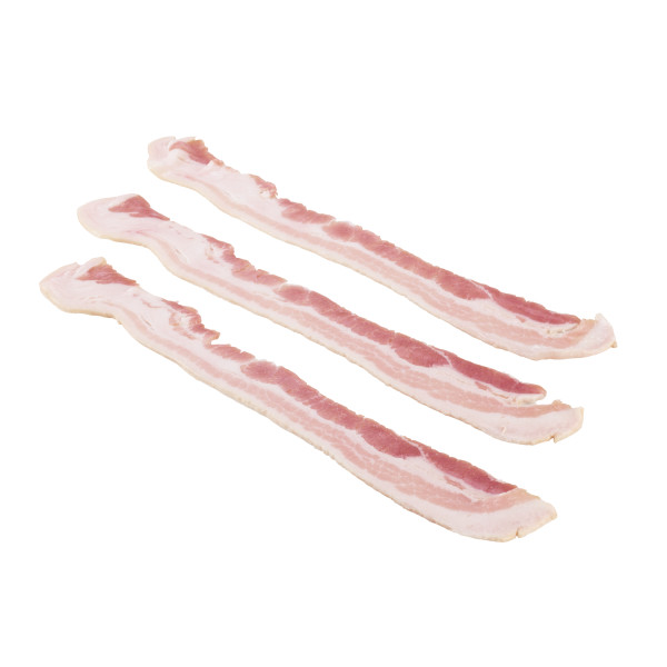 NATURAL CHOICE(r) Bacon, Uncured, 18/22 slice, 15 lb . C1C0 - Front Center Out of Package (Hi Res)