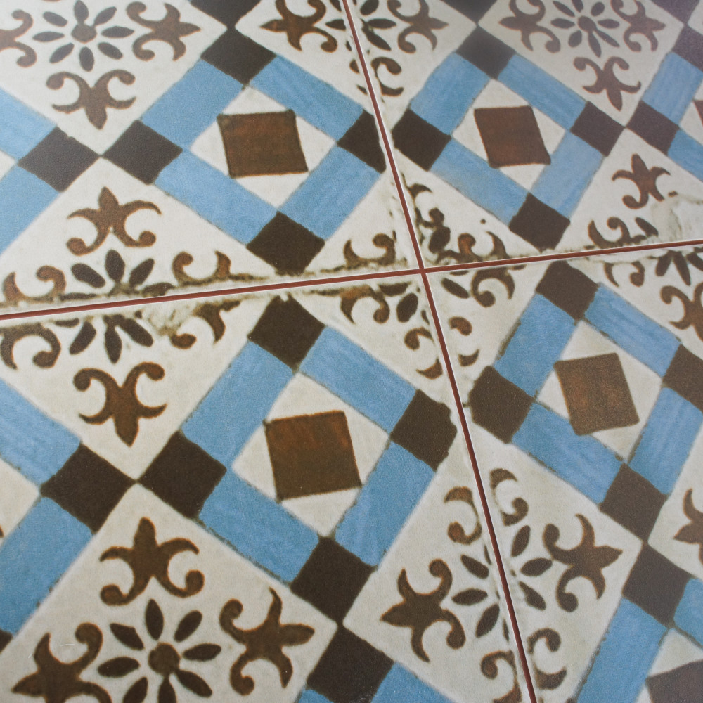 Kings Original Millbasin 17-5/8 in. x 17-5/8 in. Ceramic Floor and Wall Tile