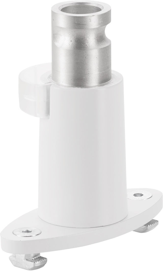 Mount a CLU monitor arm on a system rail.