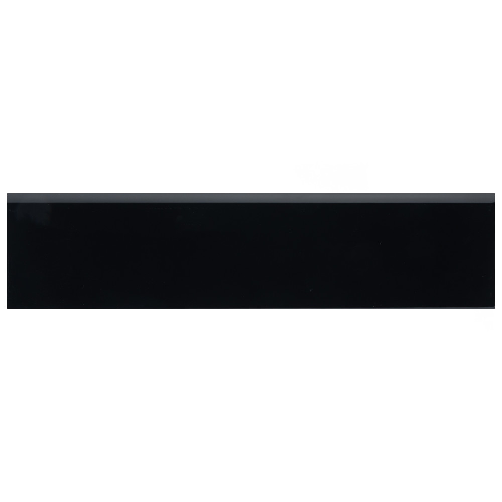 Battiscopa Glossy Black 3-1/8 in. x 13 in. Ceramic Wall Trim