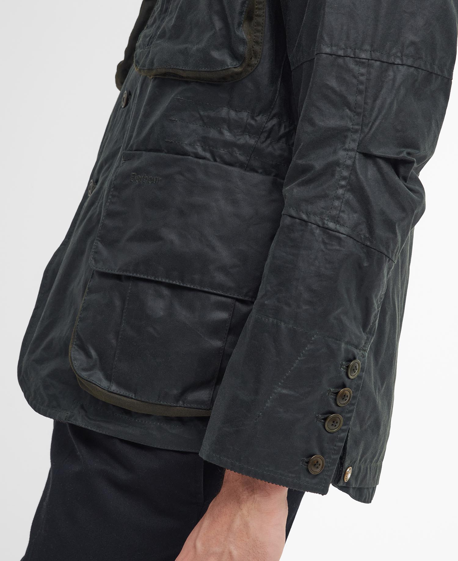 Barbour x TO KI TO Outland Waxed Jacket image number 7