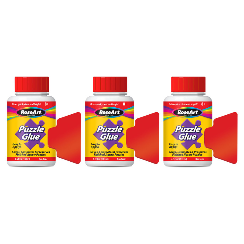Puzzle Glue with Applicator, 4.5oz., Pack of 3