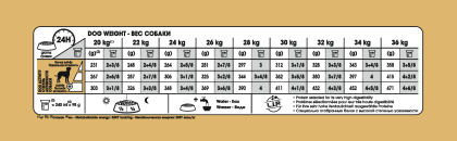 Dalmatian Adult feeding guide