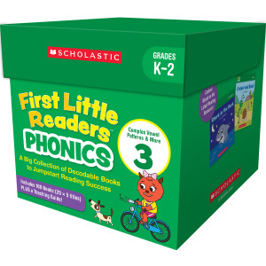 First Little Readers: Set 3 Phonics, Classroom Box Set, Grades K-2, 100 Books with Teaching Guide