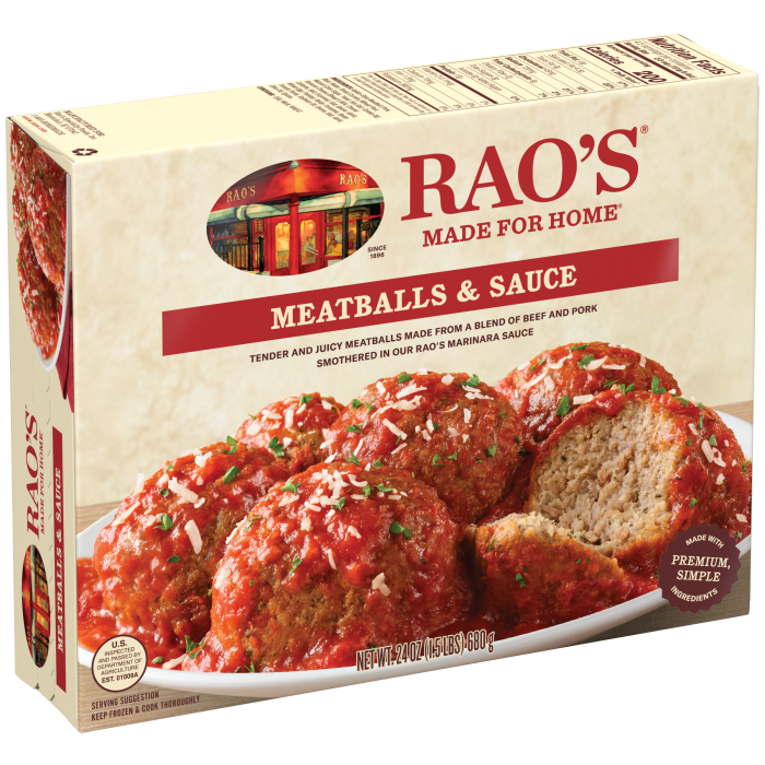 Meatballs & Sauce Frozen Meal, 24 oz - Left angle Image