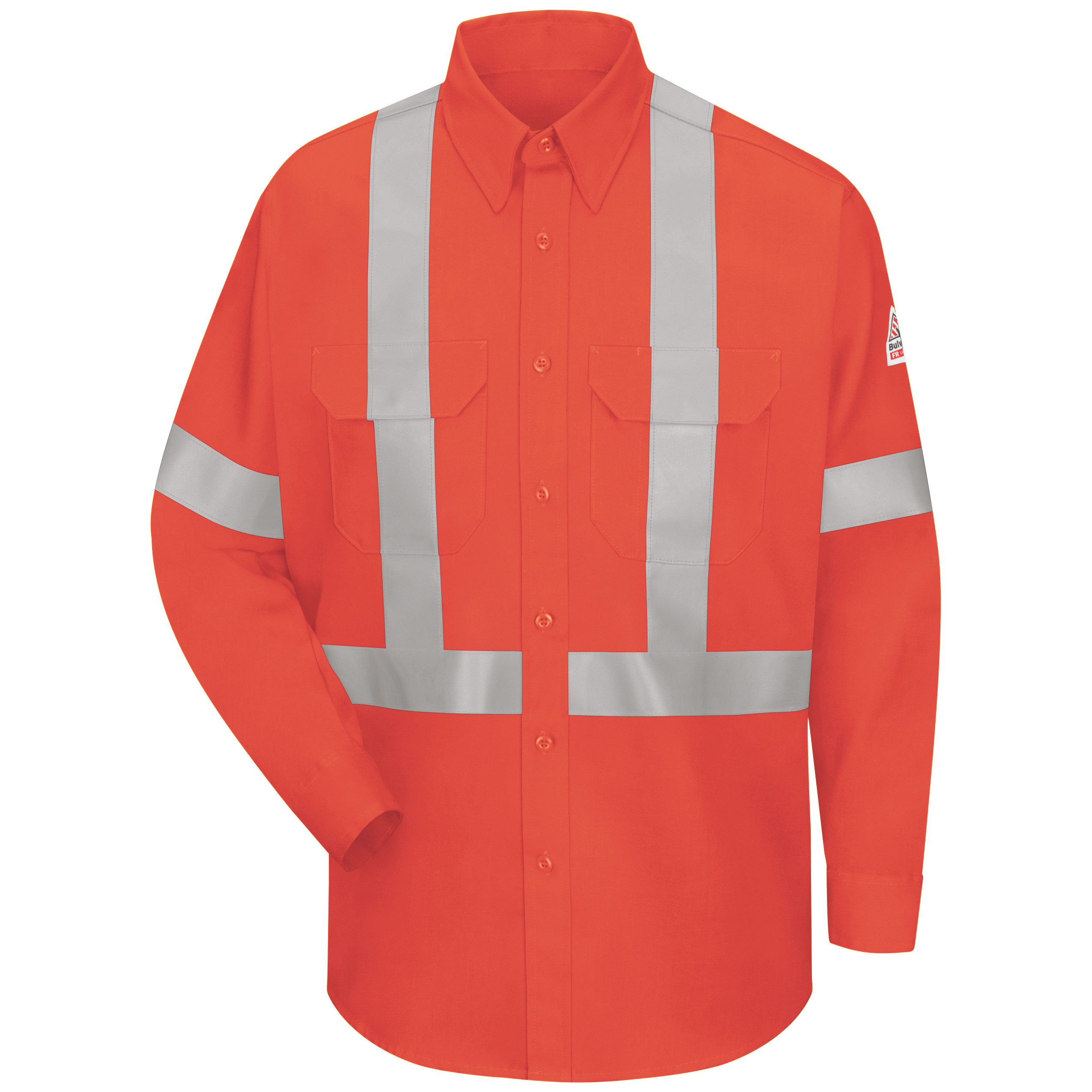 Men‘s Lightweight Enhanced Visibility Uniform Shirt with Reflective Trim-Bulwark