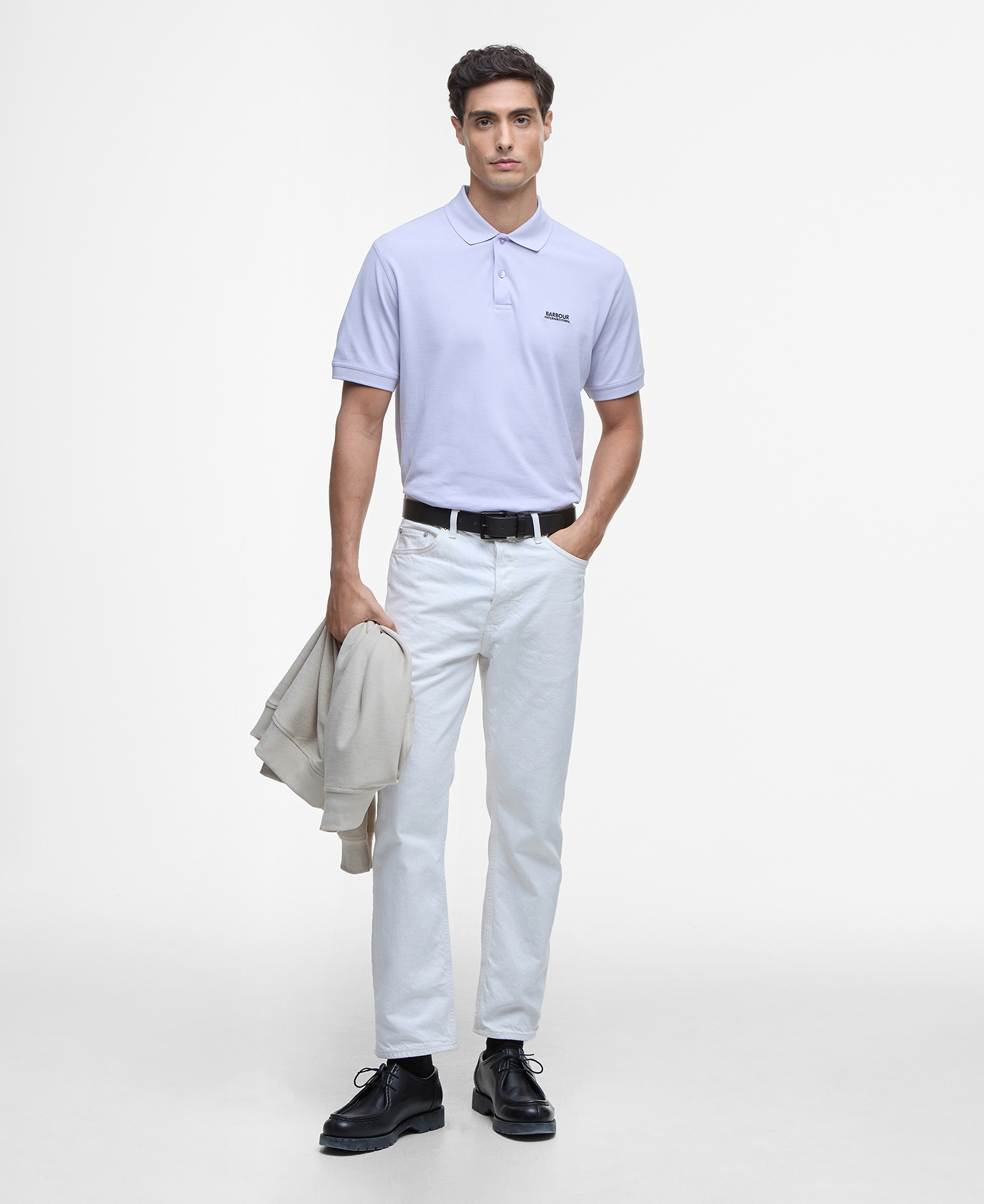 Polo Essential in piqué leggero image number 1