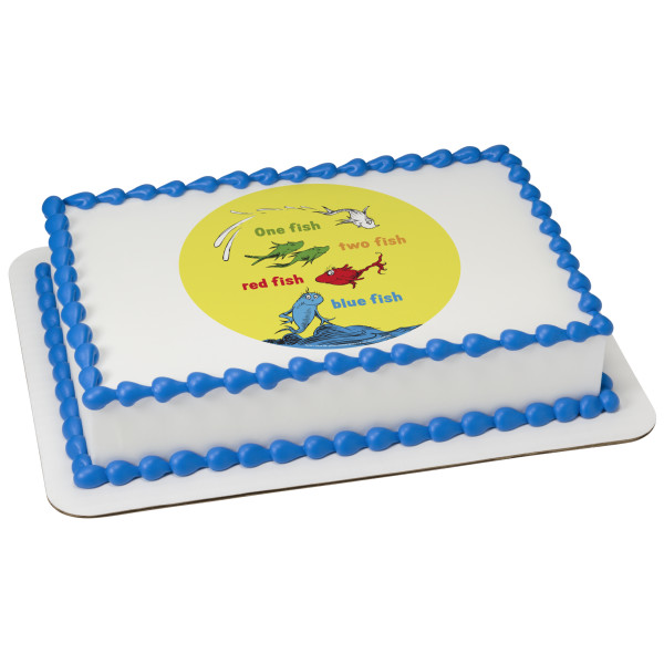 Dr. Seuss One Fish, Two Fish PhotoCake® Edible Image®