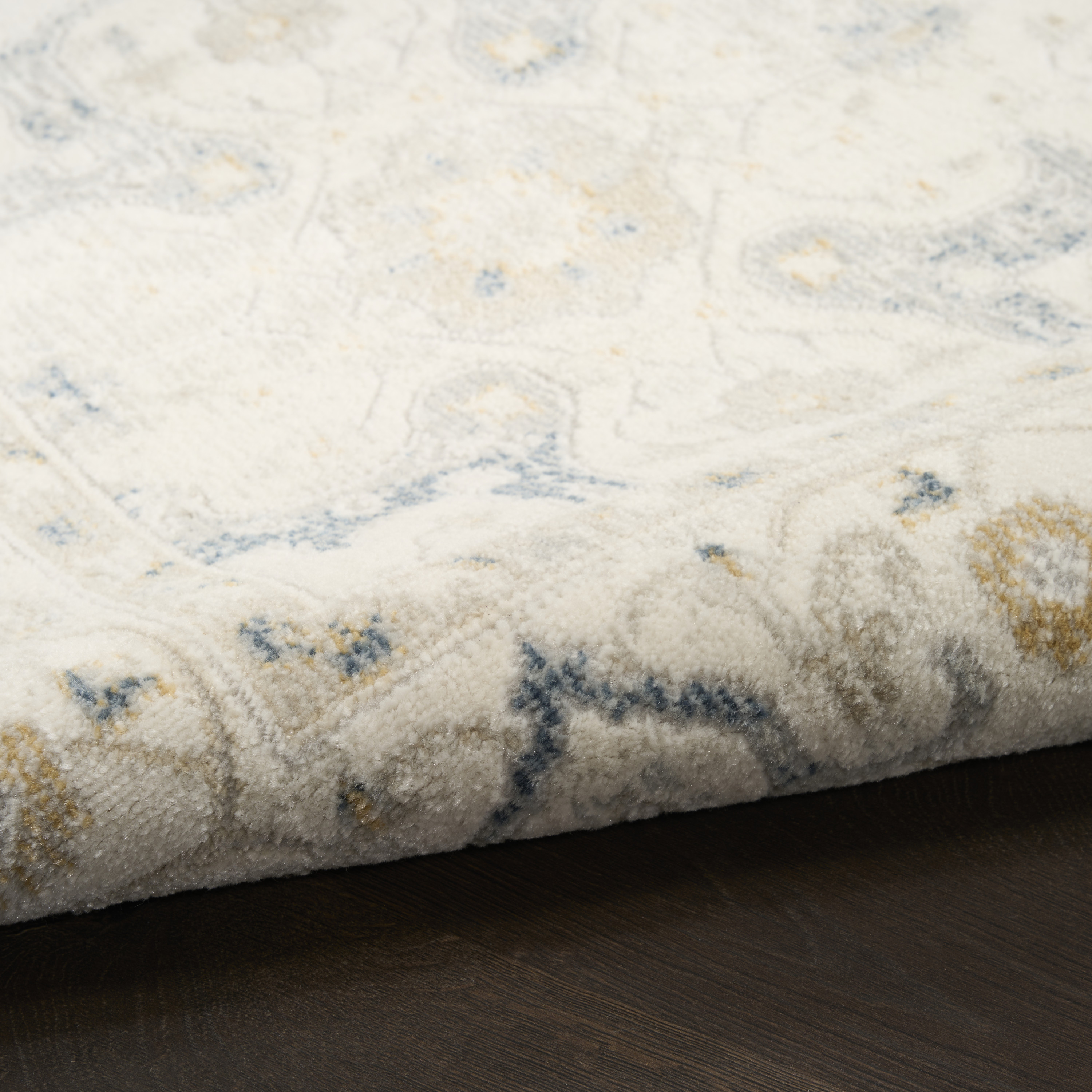Nourison Pardis 4' x 6' Light Blue Vintage Indoor Rug