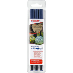 1255 Series Calligraphy Pen, Steel Blue, Set of 3