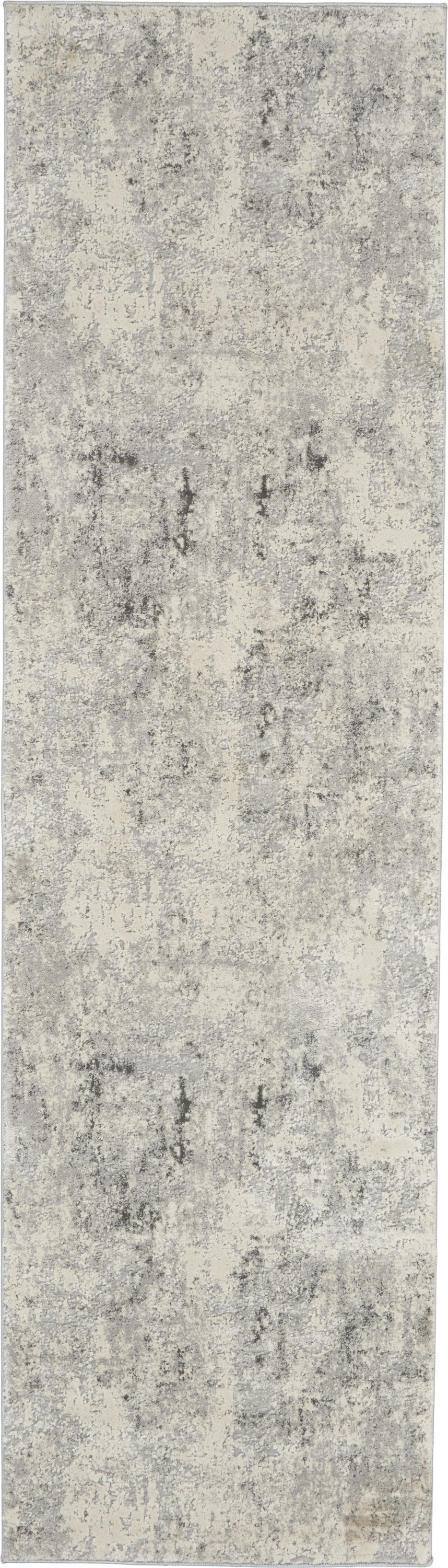 Nourison Rustic Textures 2'2" x 7'6" Grey Beige Modern Indoor Rug