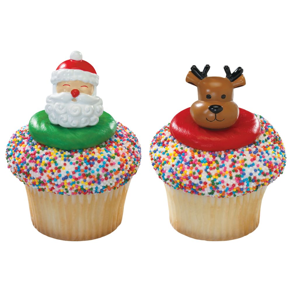 Image Cake Jolly Santa & Reindeer