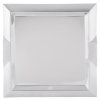 Large square stainless steel serving tray