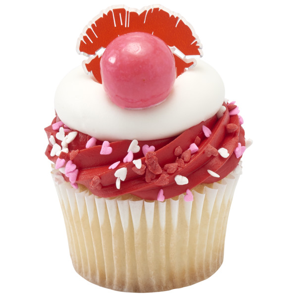 Say it with Kisses Cupcake Rings