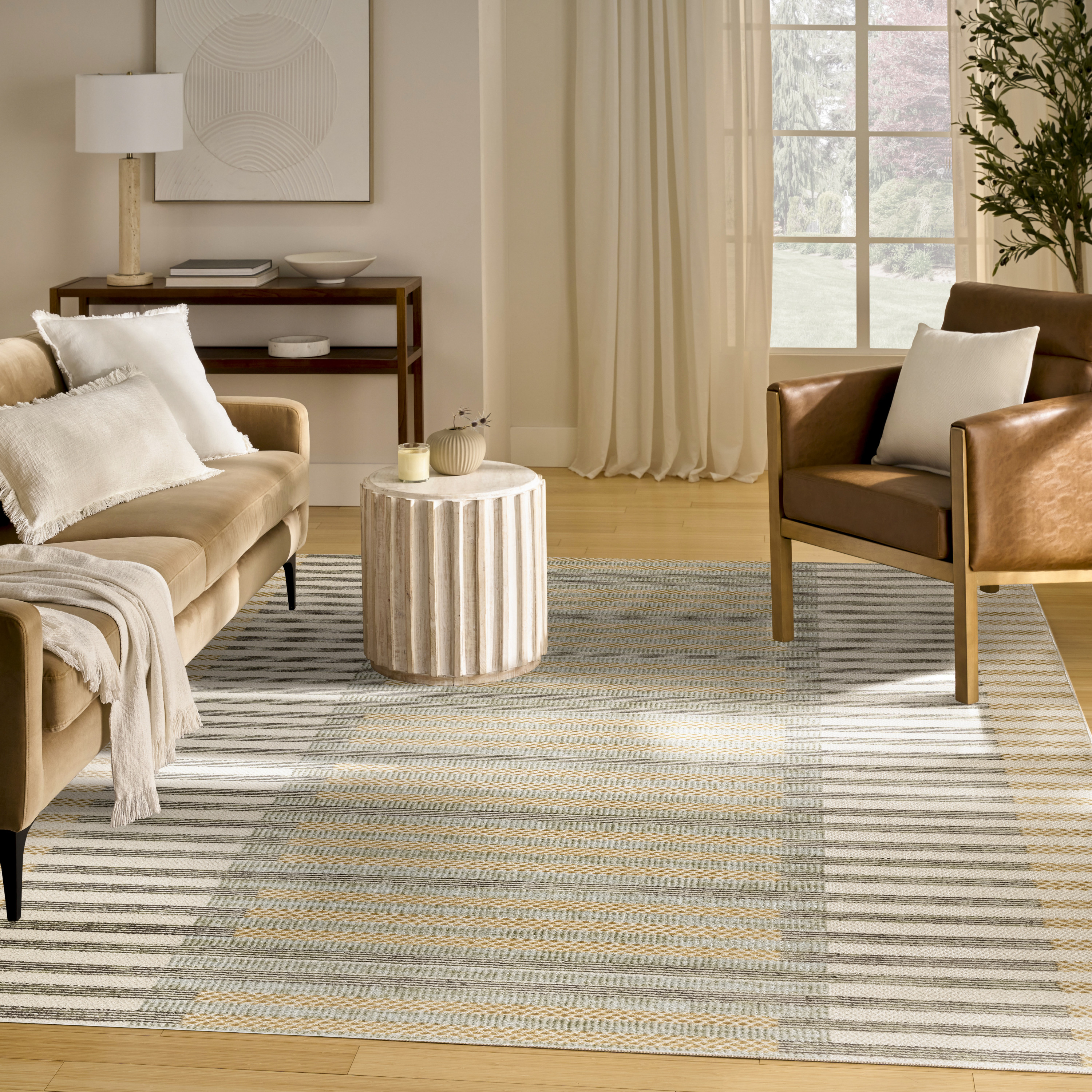Nourison Nordic 8' x 10' Ivory Multicolor Modern Indoor Rug