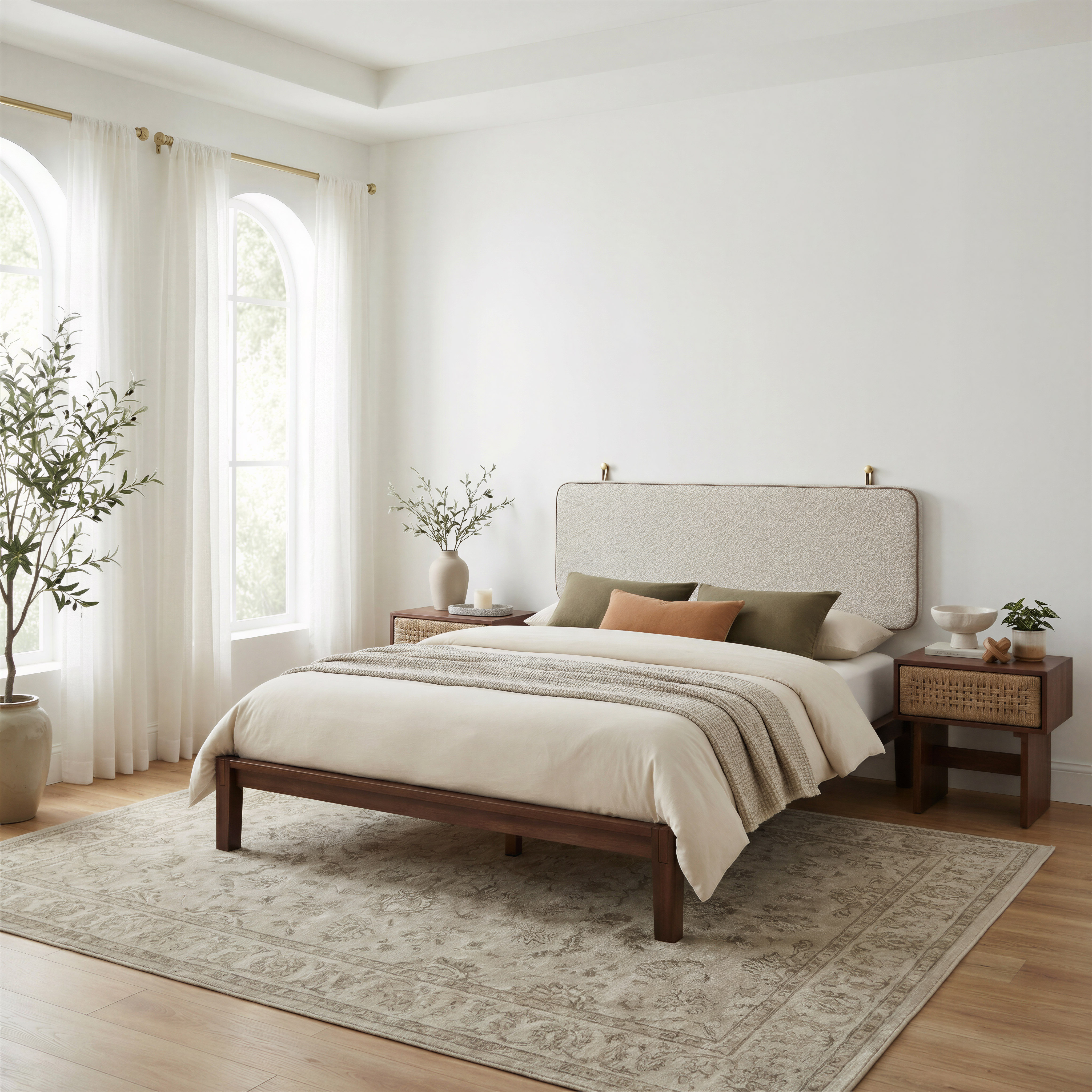 Amaria Nightstand Natural & Walnut product image