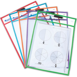 Write & Wipe Pockets, Set of 5
