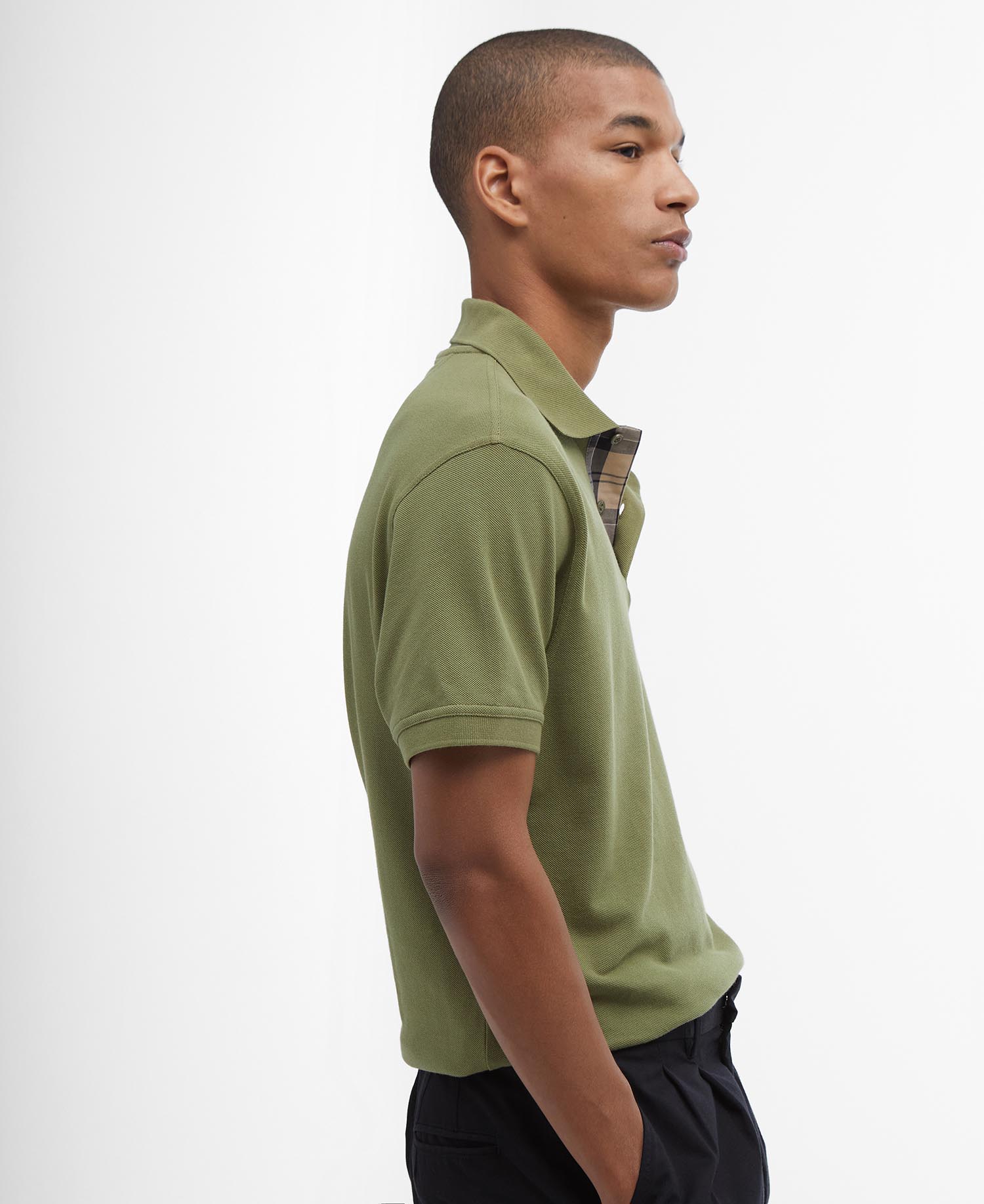 Tartan Pique Polo Shirt image number 3
