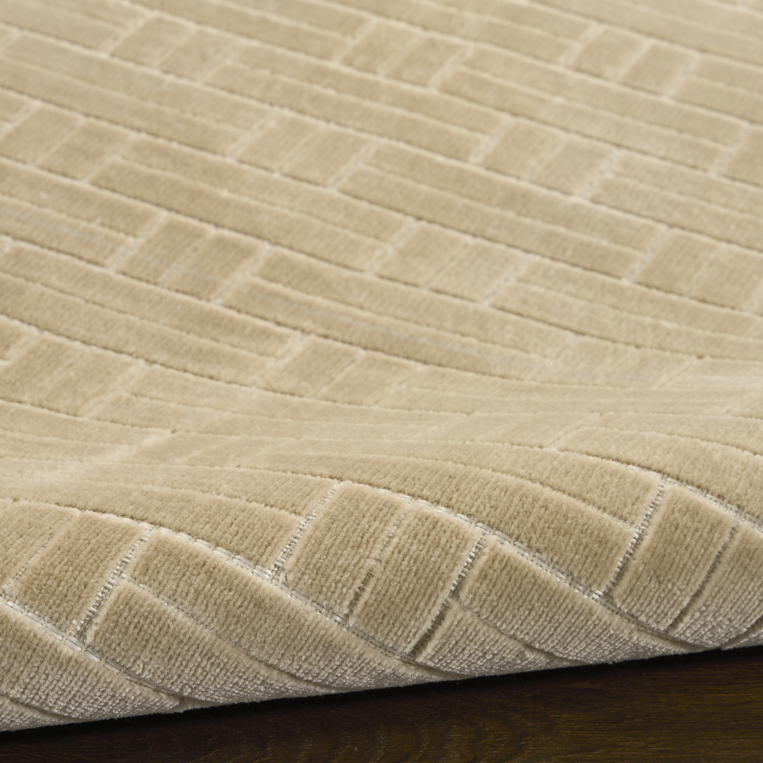 Nourison Washable Charm 2' x 3' Beige Ivory Modern Indoor Rug