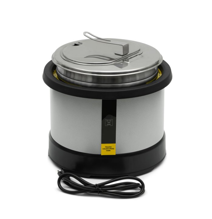 11-quart 230-volt Mirage® countertop induction rethermalizer in natural finish with UK plug