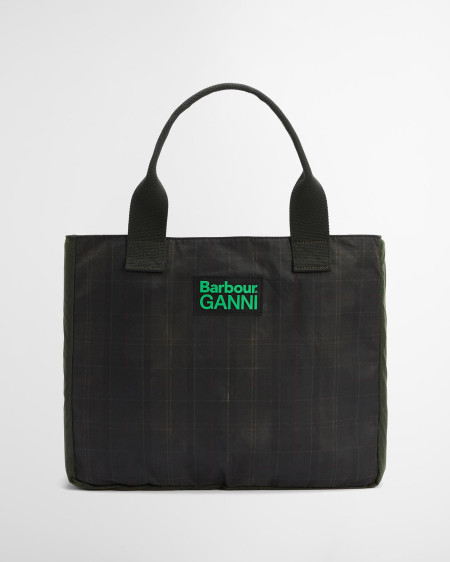 Barbour x GANNI Waxed Tote Bag