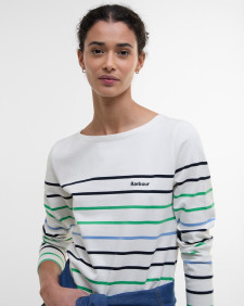 Hawkins Striped Long-Sleeved T-Shirt Cloud Stripe