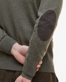 Loyton Merino Half Zip Sweatshirt Olive Marl