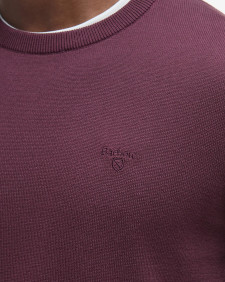 Pima Cotton Crew Neck Jumper Burnt Heather