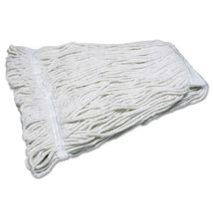 NSN7920014378636, AbilityOne®, SKILCRAFT, Cotton Cut-End Wet Mop Head with 2" Headband, 16 oz, Natural