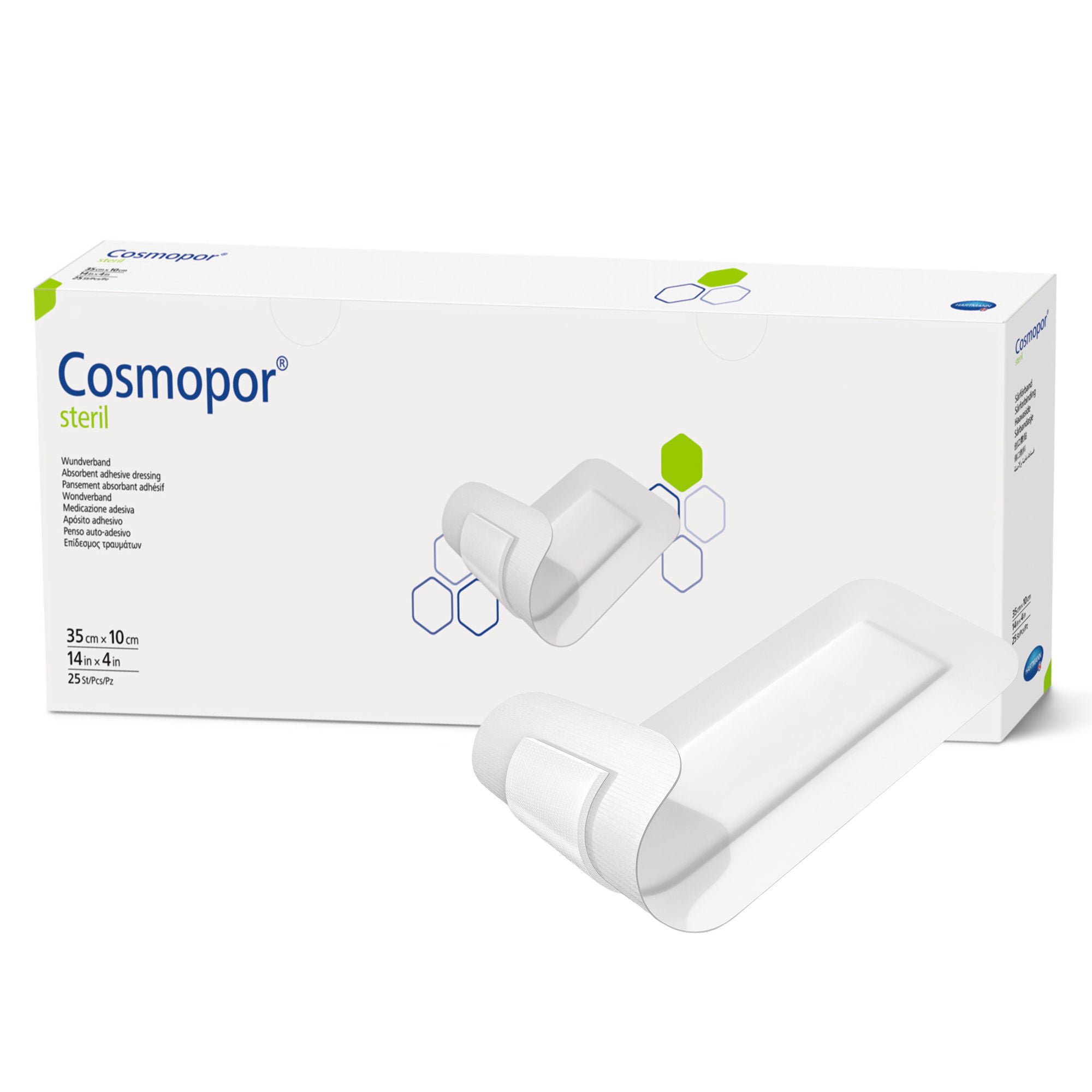 Island Dressing Cosmopor® Steril 4 X 14 Inch Rectangle Sterile Water Resistant Backing