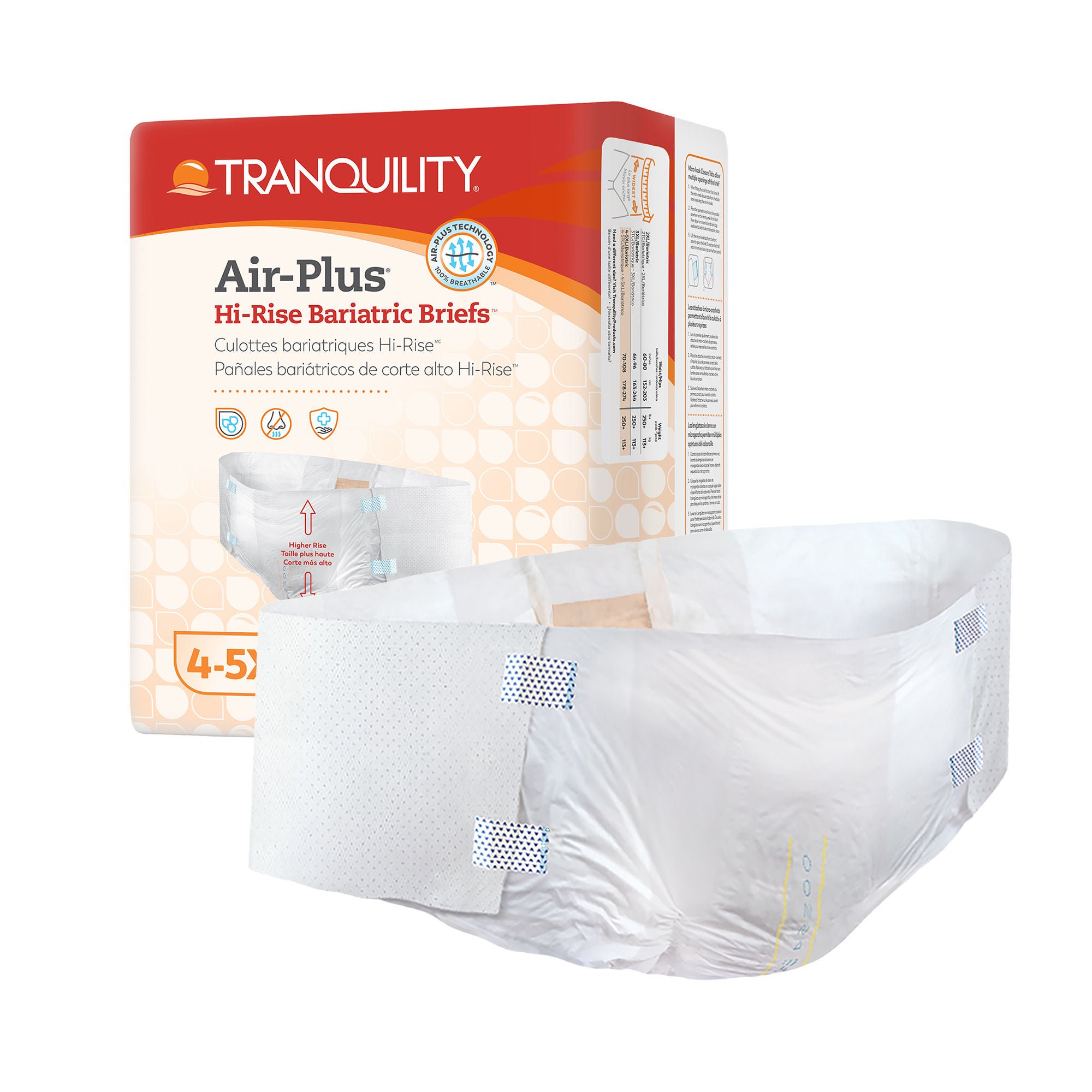 Tranquility® AIR-Plus™ Maximum Protection Bariatric Incontinence Brief