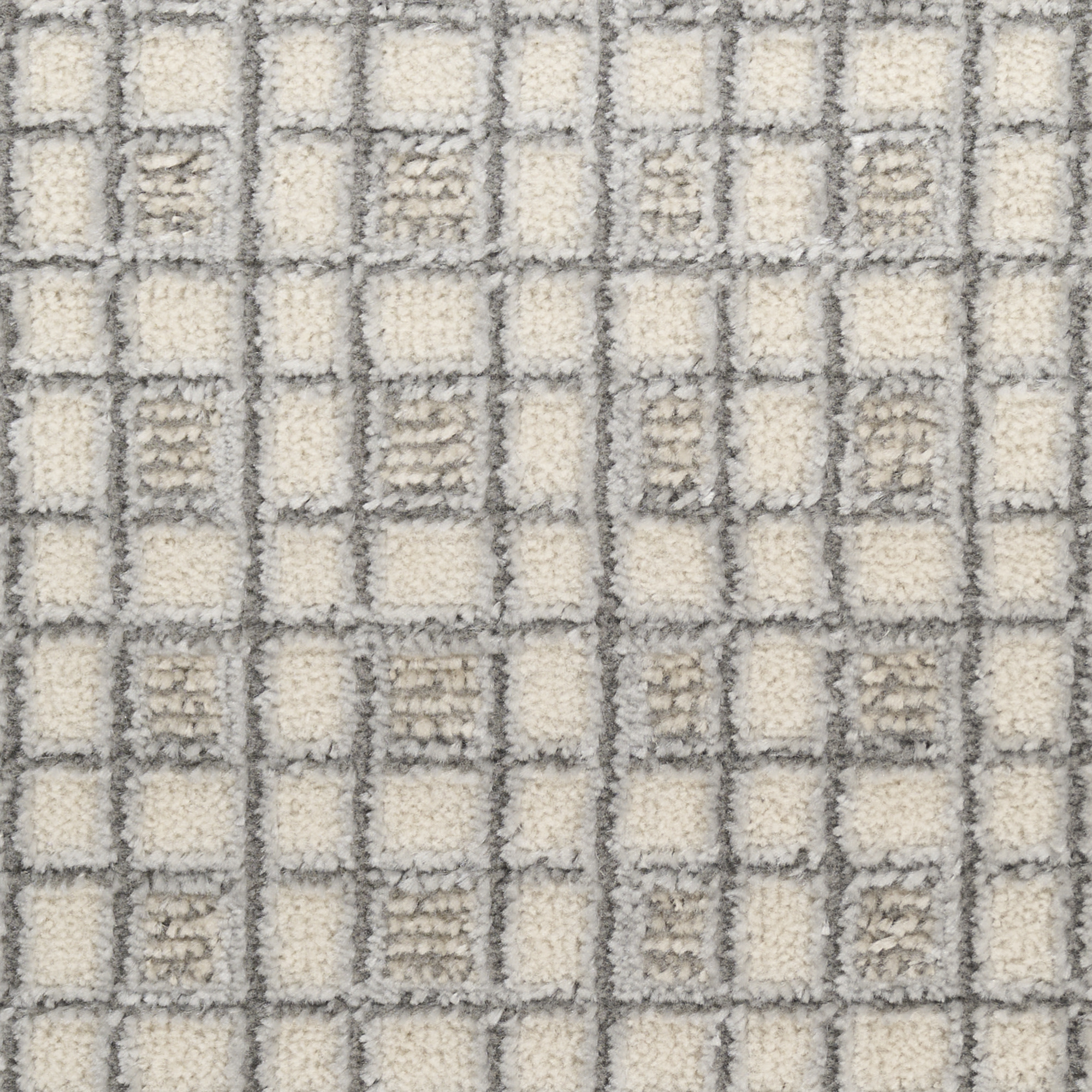 Nourison Nordic 6' x 9' Ivory Grey Modern Indoor Rug