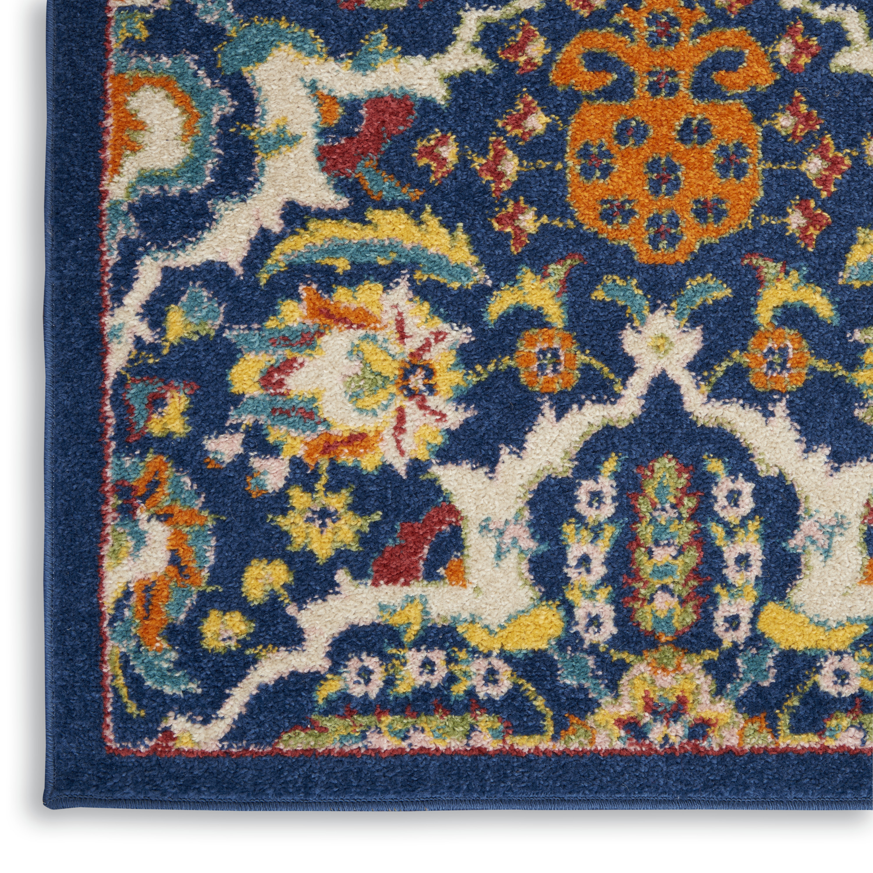 Nourison Allur 5'3" x 7'3" Navy Multicolor Bohemian Indoor Rug