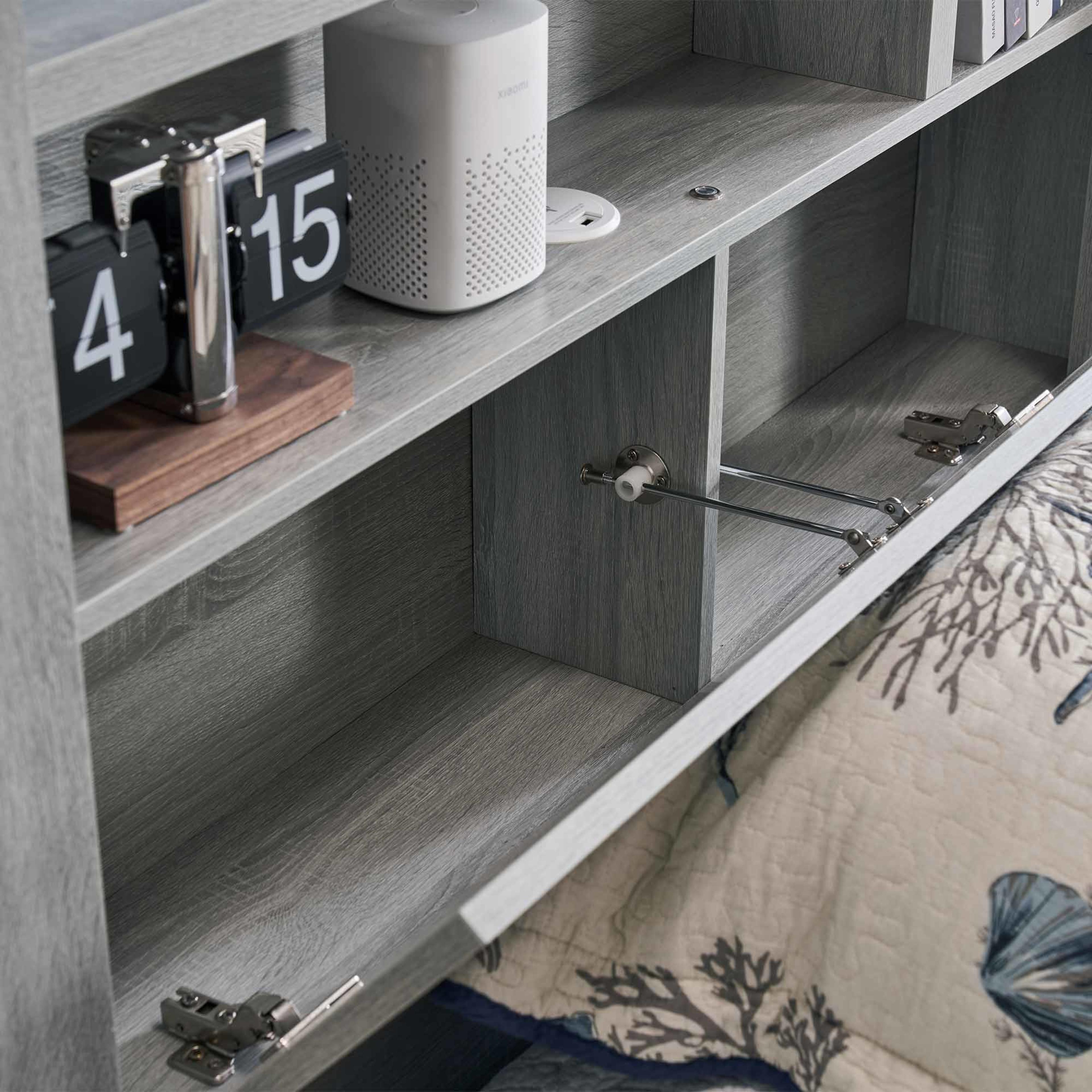 Detail image of the  Bellevue Bed Frame, Cement Grey from Forty Winks