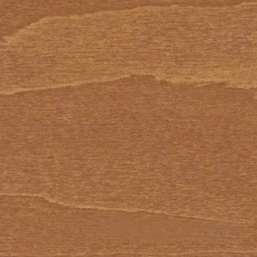 Medium-brown wood veneer panel, smooth finish, displaying horizontal grain bands and subtle color variations; close-up view, evenly lit with no other objects or context visible.
