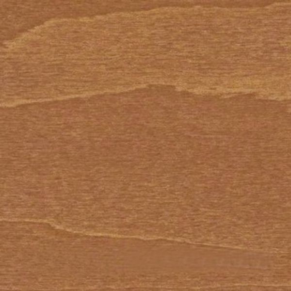 Medium-brown wood veneer panel, smooth finish, displaying horizontal grain bands and subtle color variations; close-up view, evenly lit with no other objects or context visible.