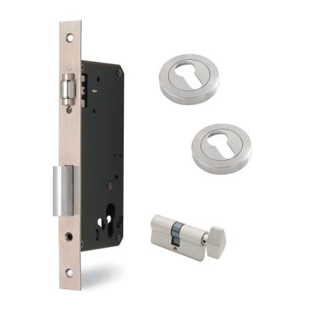 ME Series Mortice Entrance Lock Set with Sqaure Escutcheons