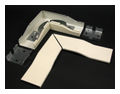 Fiber Raceway Fitting Elbow Steel 6-1/2 L in 6-1/2 in L White