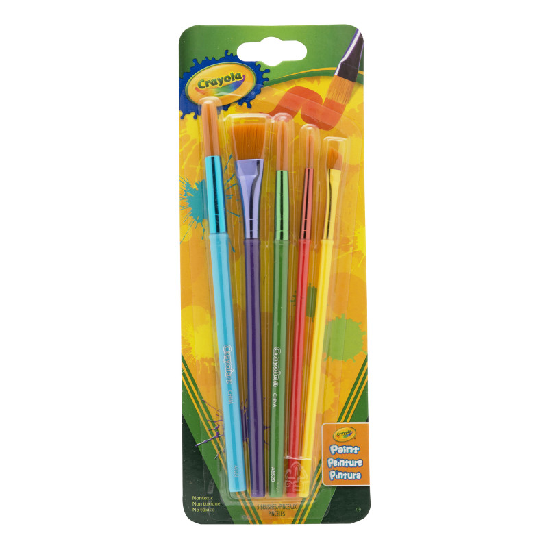 Arts & Crafts Brushes, 5 Count