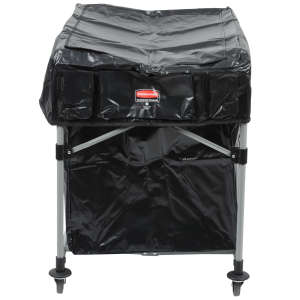 Rubbermaid Commercial, Large Cover for 8 Bushel Collapsible X Cart, Black