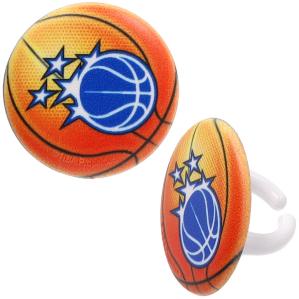 NBA Team Basketball Cupcake Rings