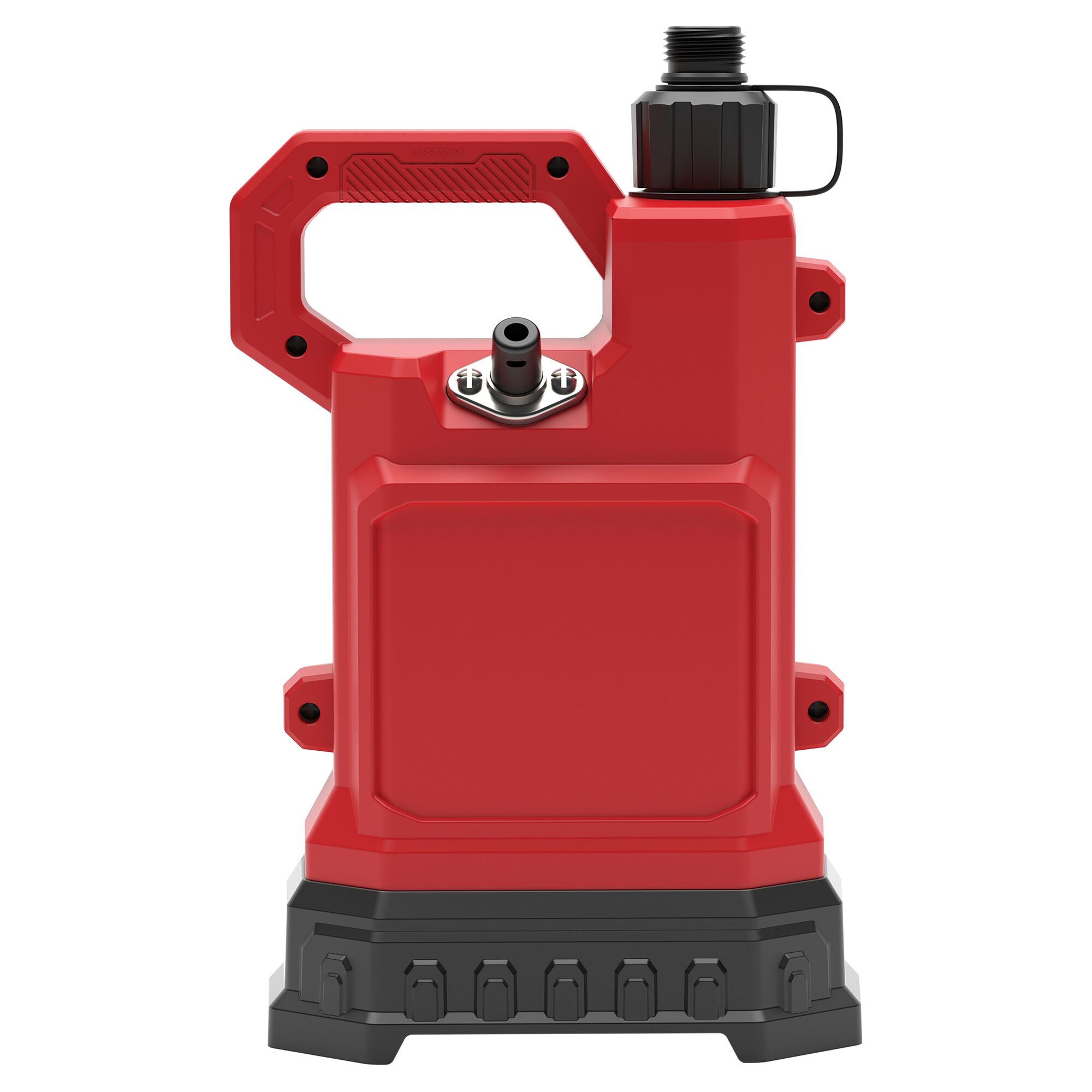 1-2HP WATER/UTILITY PUMP REINFORCED THERMOPLASTIC SUBMERSIBLE WITH GARDEN HOSE ADAPTER BACK VIEW