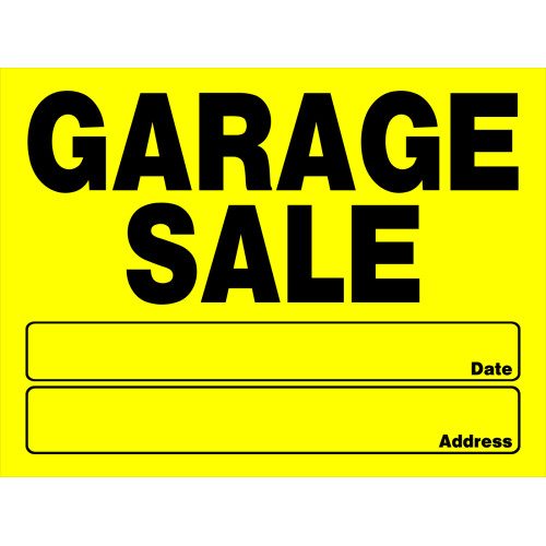 Garage Sale Sign (12