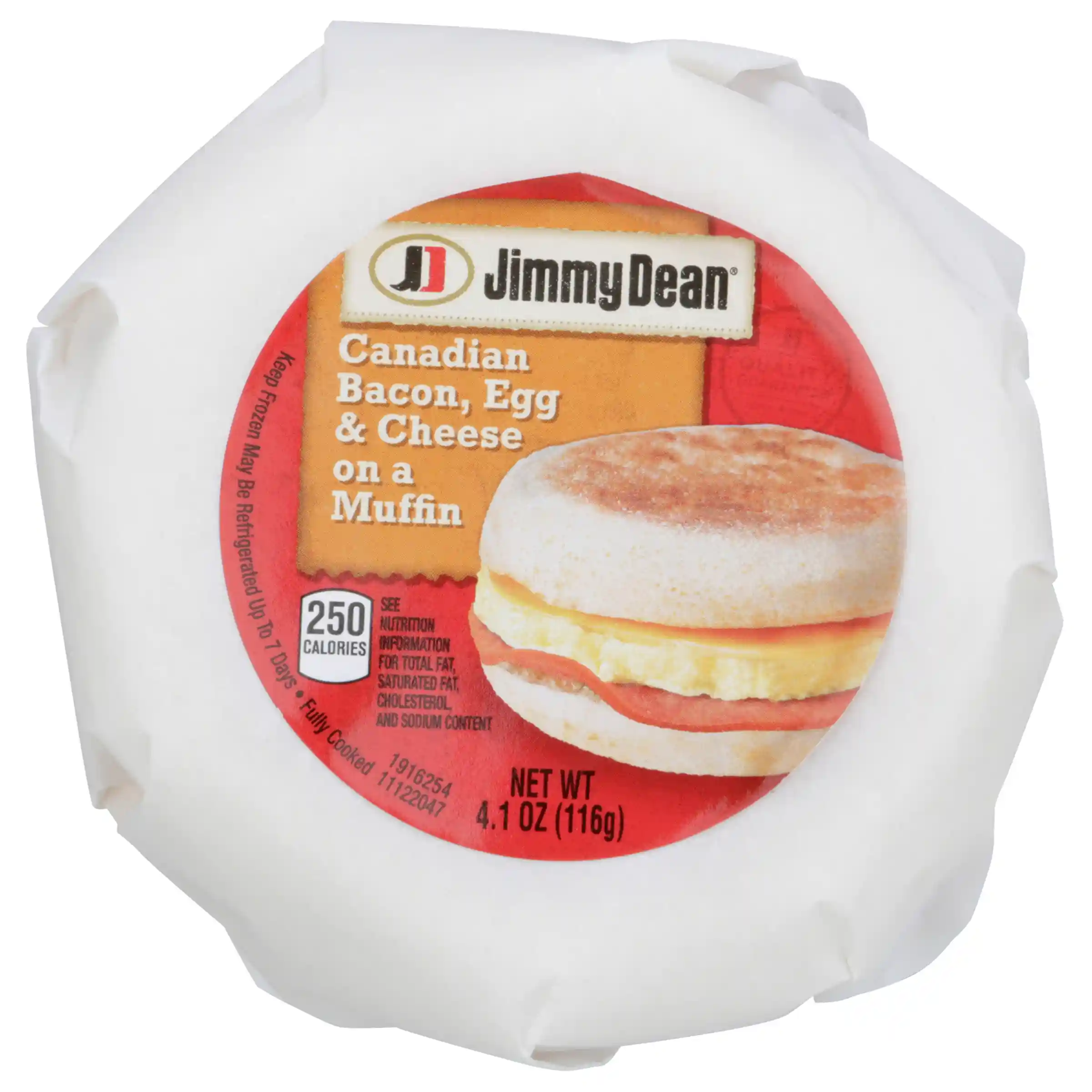 Jimmy Dean® Butcher Wrapped Canadian Bacon, Egg & Cheese Muffin_image_11