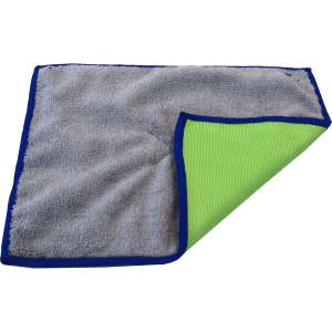 Hillyard, Trident®, 8"x10", Microfiber, Gray/Green Cloth