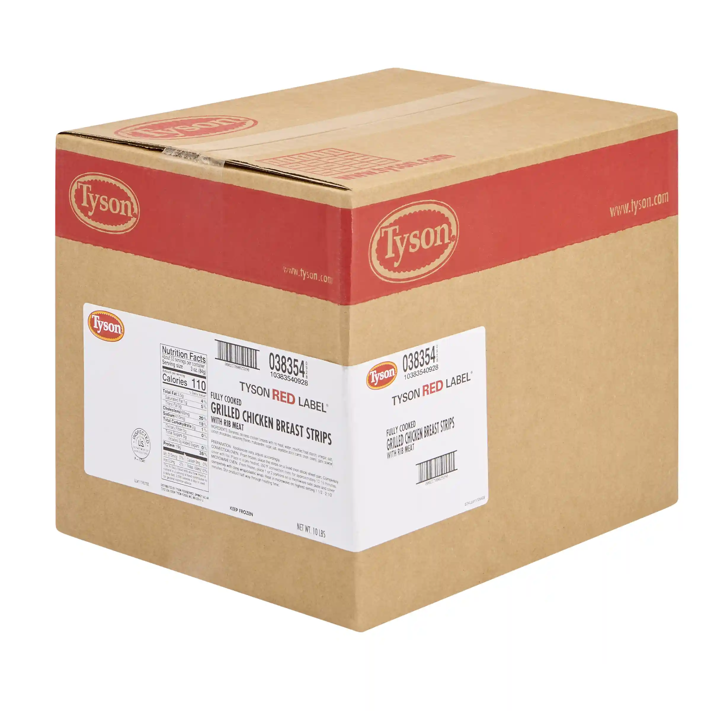 Tyson Red Label® Fully Cooked Unbreaded Grilled Chicken Breast Strips, Small_image_5