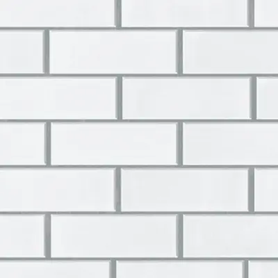 Fadeless Bulletin Board Paper, Fade-Resistant Paper for Classroom Decor, 47.25” x 50’, White Subway Tile, 1 Roll