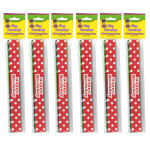 Teacher Created Resources&reg; Polka Dots Happy Birthday Slap Bracelets, 10 Per Pack, 6 Packs TCR20665-6